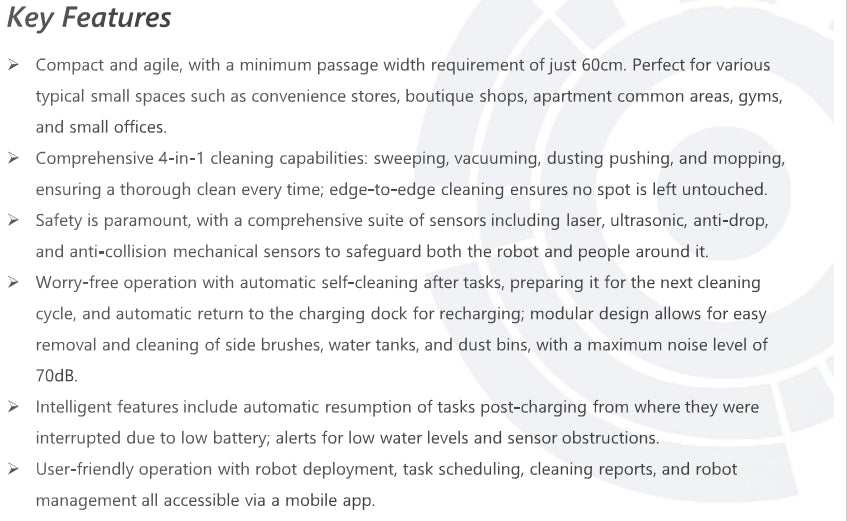Kleenbot C20 by Keenon Robotics Mini Scene Cleaning Genie
